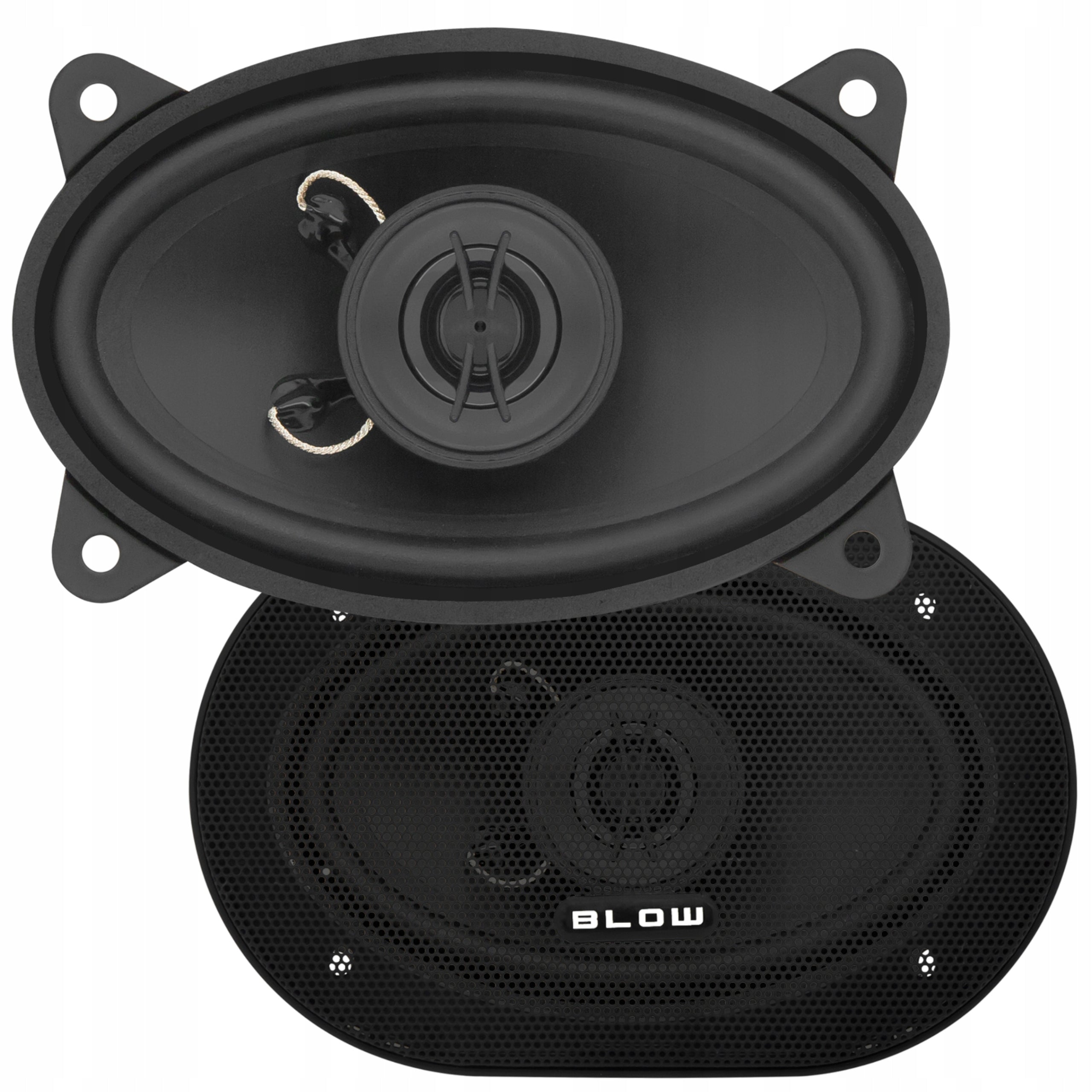 2x POWERFUL CAR SPEAKERS 110W 4x6" 4Ohm OVAL ELLIPSE 2 WAY Manufacturer code 0960#
