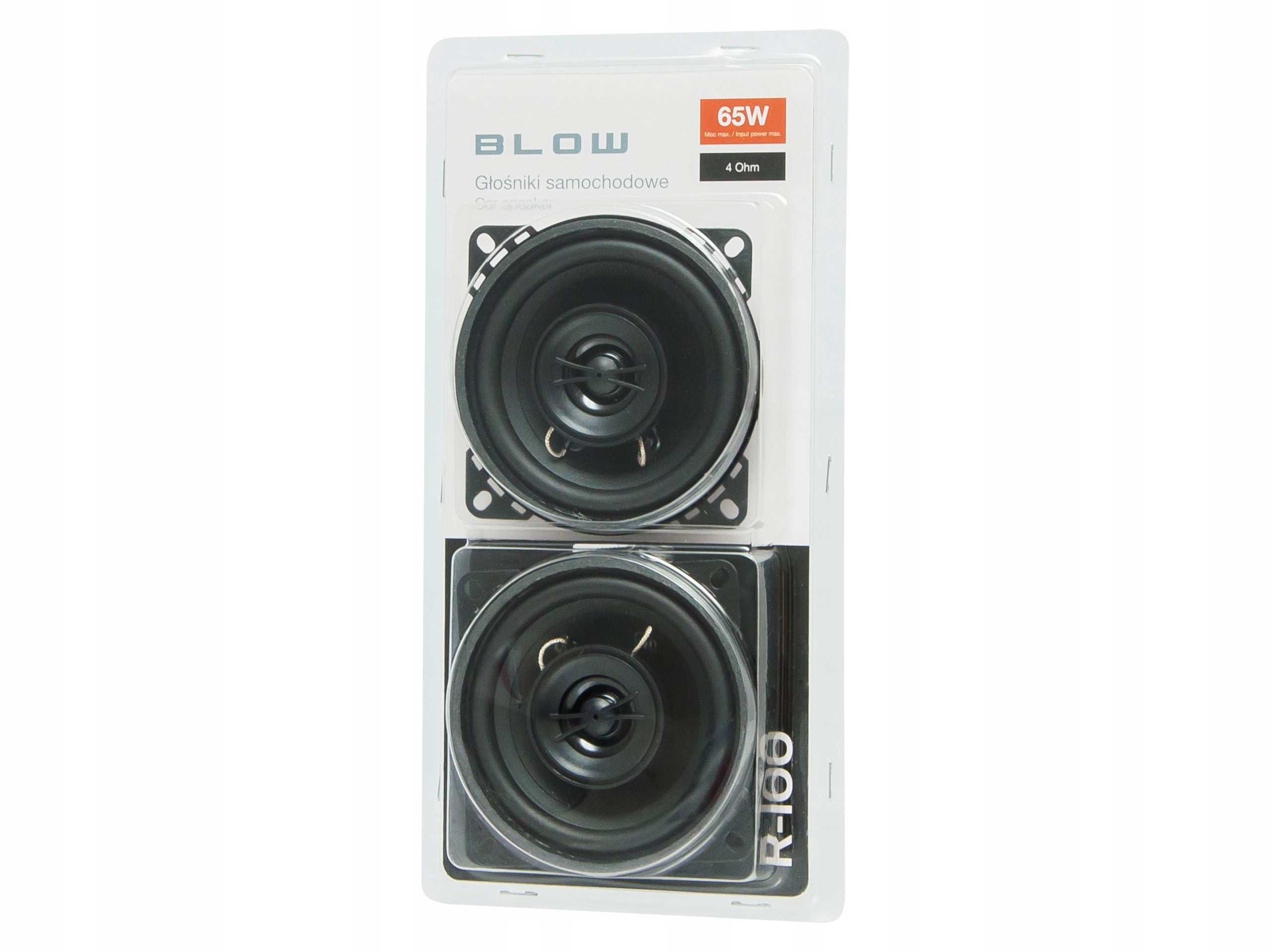 2x POWERFUL TWO-WAY CAR SPEAKERS 65W 100mm 10cm 4'' ON THE UNDERPANE Manufacturer code 30-802#