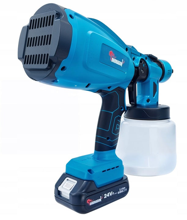 2x Painting Aggregate Cordless Wall Paint Gun Powerful 24v Power supply rechargeable battery