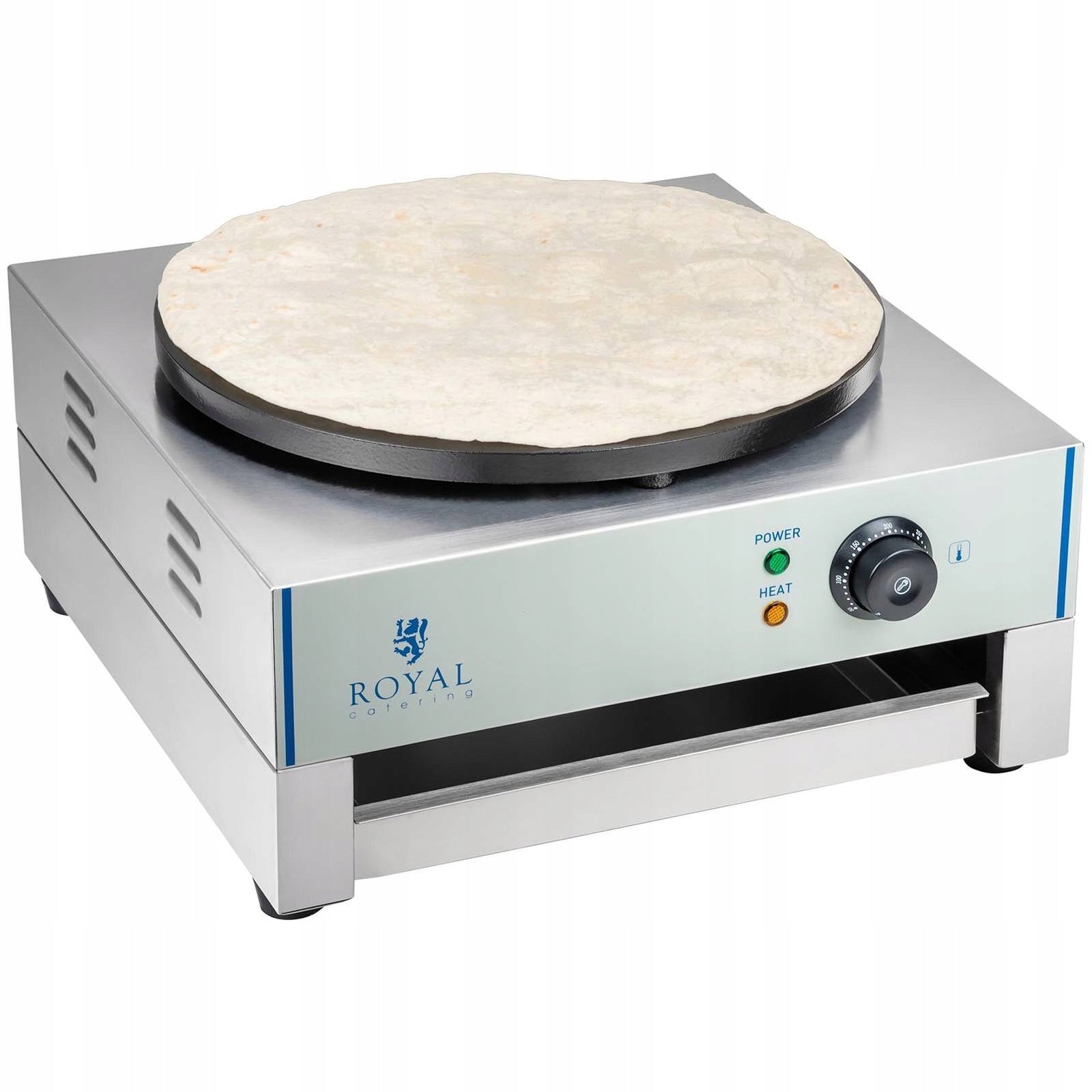 2x Pancake maker single plate round diameter 40cm Brand Royal Catering