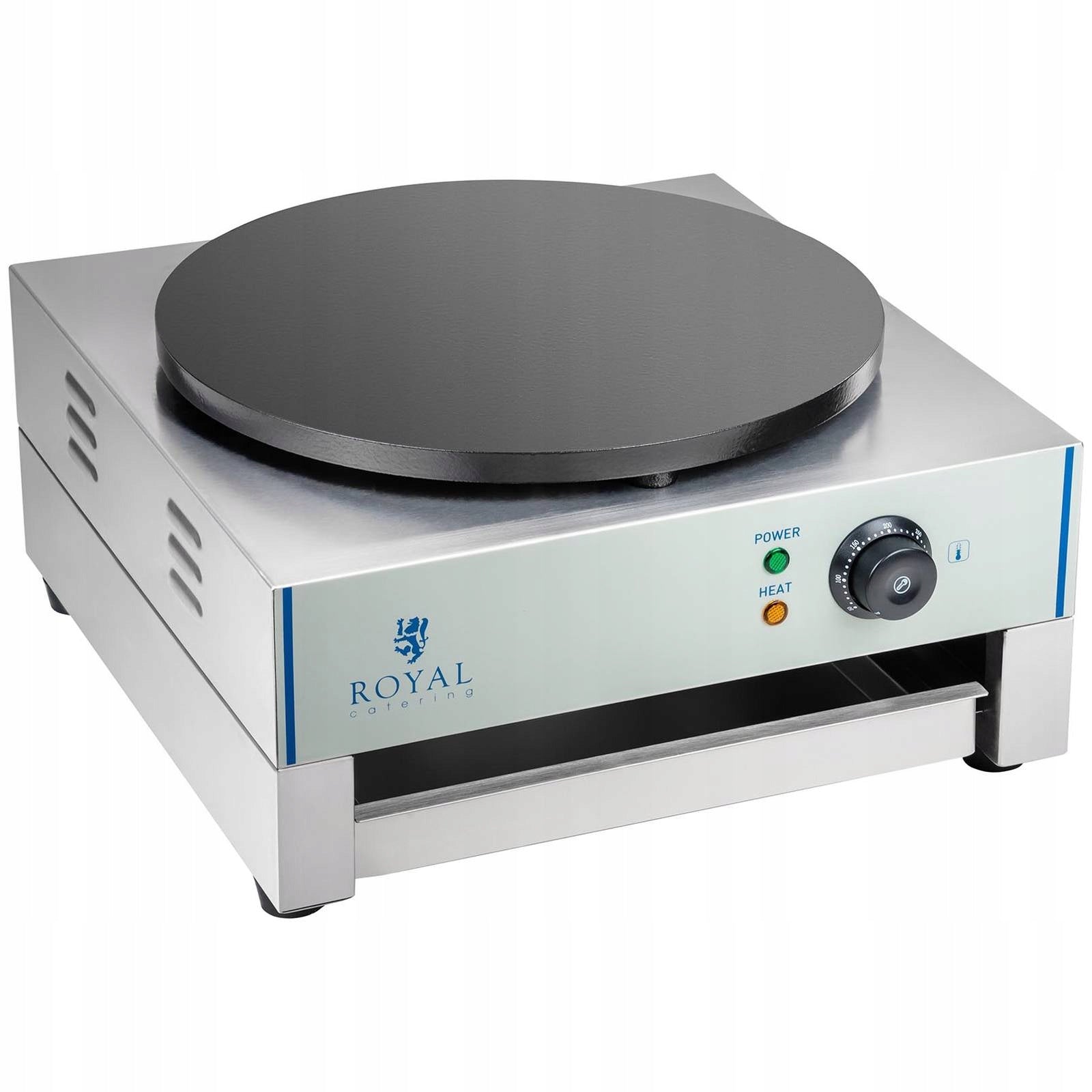 2x Pancake maker single plate round diameter 40cm
