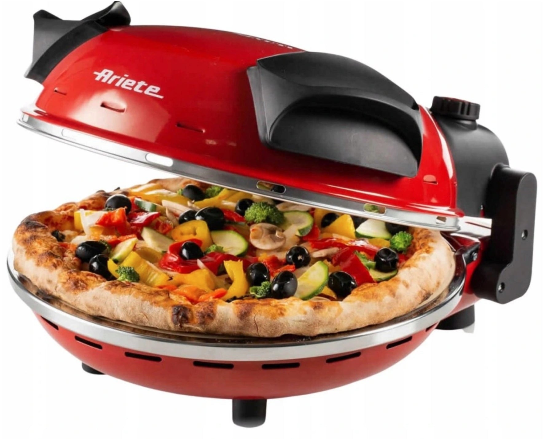 2x Pizza Oven Ariete 909 10 Pizza Italia 1200w Red Model 909