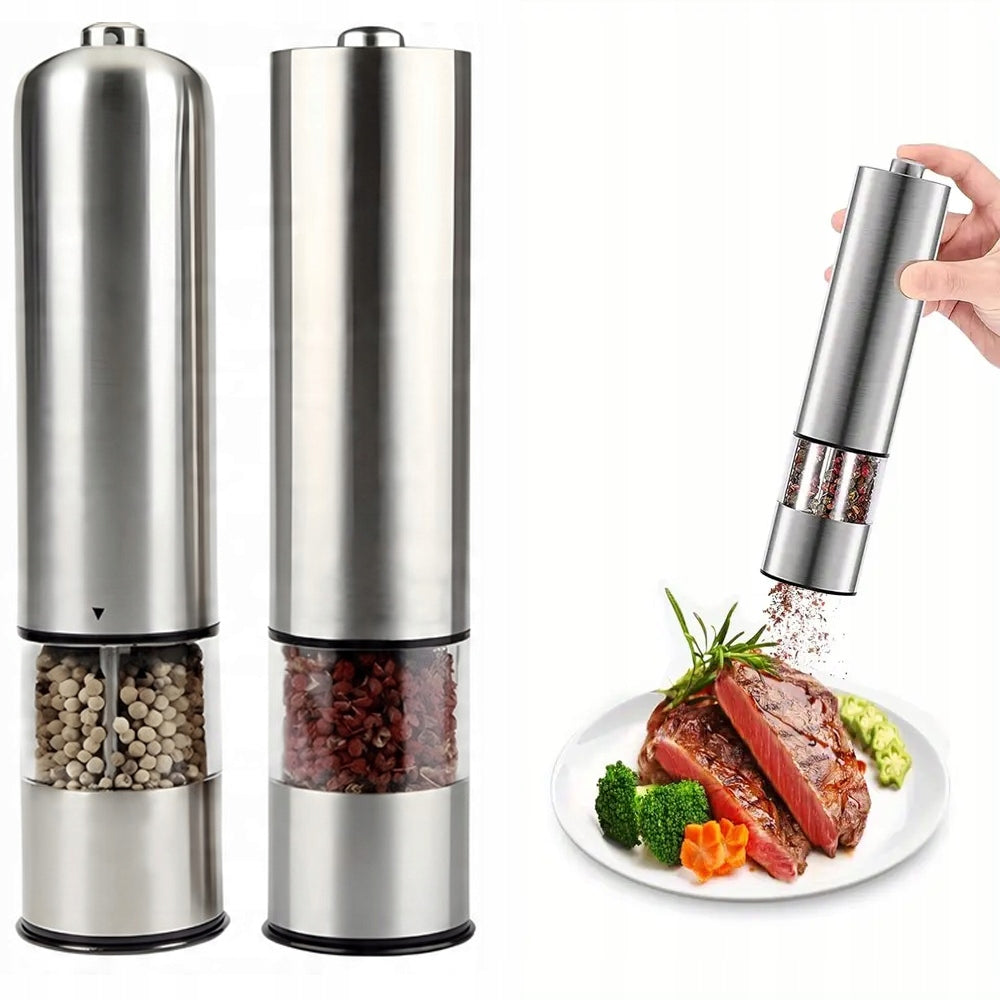 2x SET ELECTRIC GRINDER FOR GRINDING CERAMIC FOR SALT AND PEPPER 2pcs.