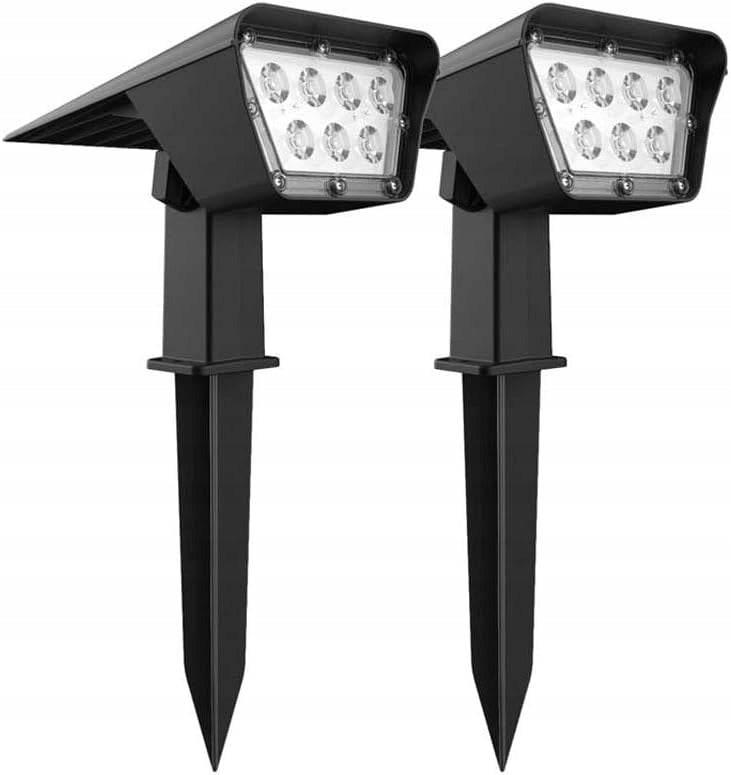 2x SOLAR LED GARDEN LAMP HAMMERED SPOTLIGHT TWILIGHT SENSOR Manufacturer code 004505x2