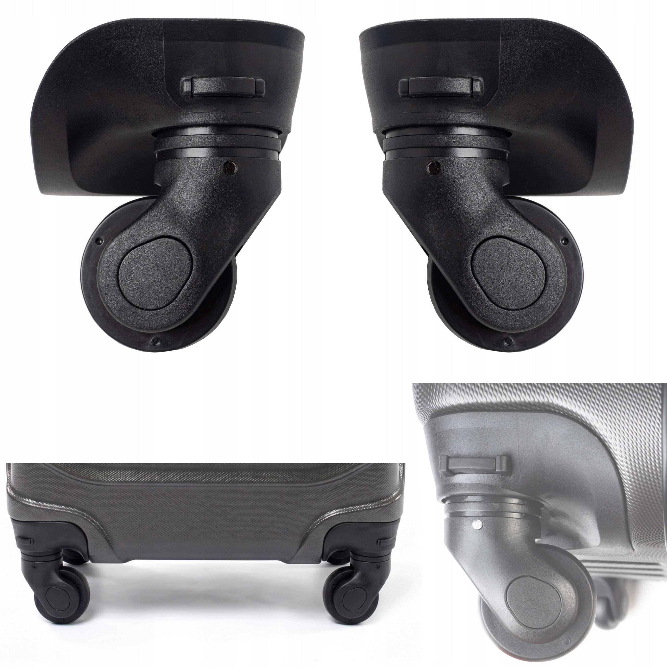 2x SUITCASE WHEEL PART SERVICE REPAIR PARTS LUGGAGE