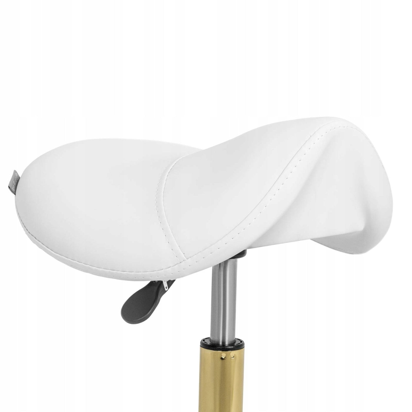 2x Saddle cosmetic stool on wheels up to 150 kg YORK - white PLN Brand Physa