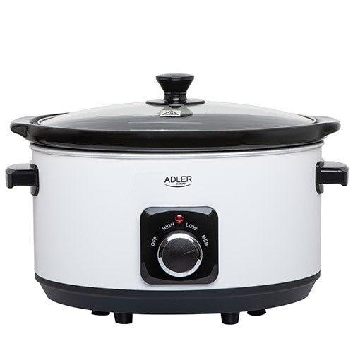 2x Slow Cooker ADLER AD 6413w white Brand ADLER