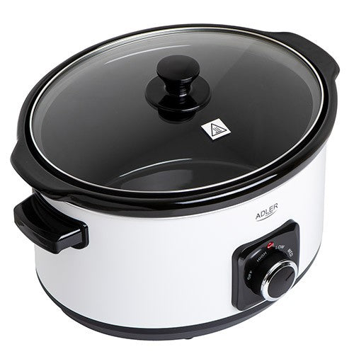 2x Slow Cooker ADLER AD 6413w white Dominant color white