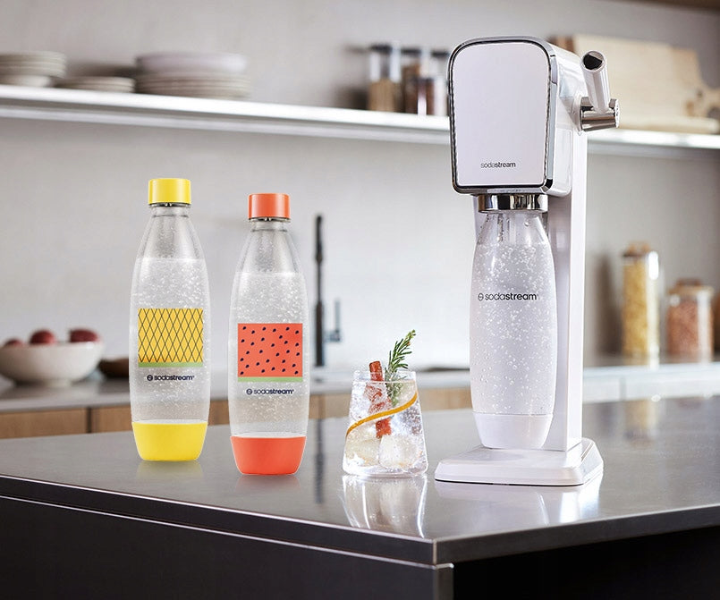 2x SodaStream Fuse Water Pomelo 2x1l BOTTLES | FOR DISHWASHER Packaging status original