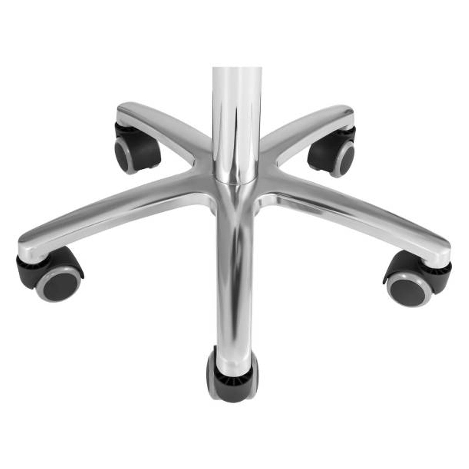2x Stool stool mobile saddle stool on wheels Physa SORANO black