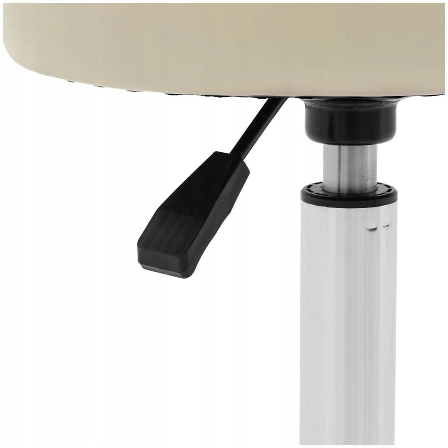 2x Swivel cosmetic chair with backrest on wheels 46-60 cm ASCONA - cie Seat width 35 cm