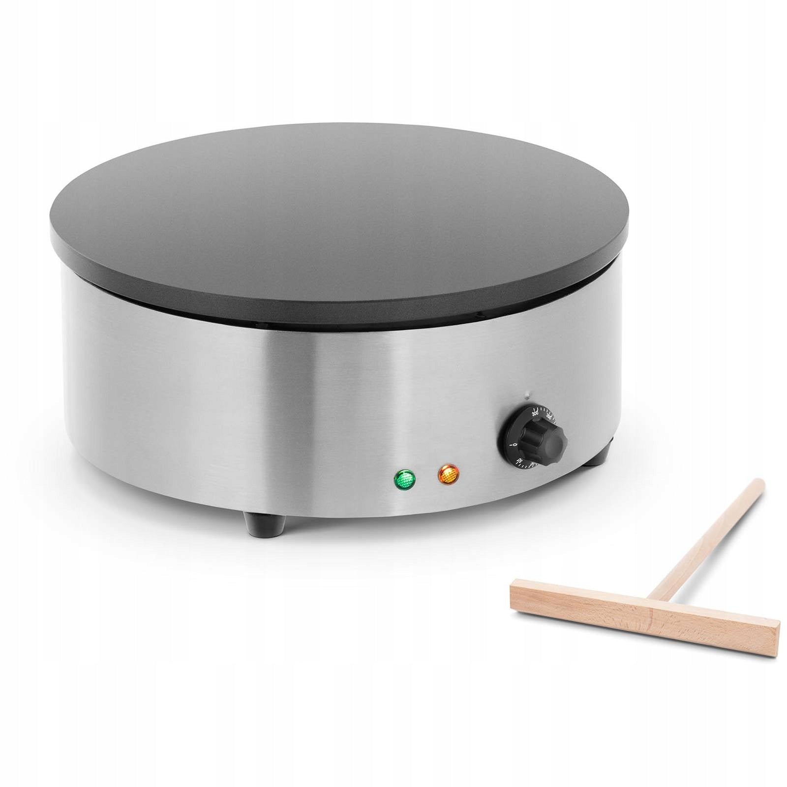 2x Teflon coated round pancake maker diameter 40cm