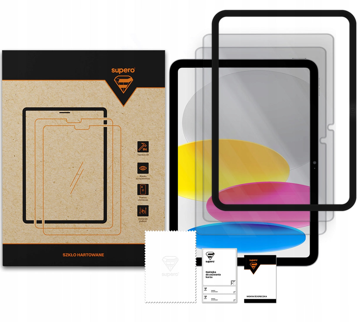 2x Tempered glass for Apple iPad A16 11 GEN 2025 / 10 GEN 2022 + applicator