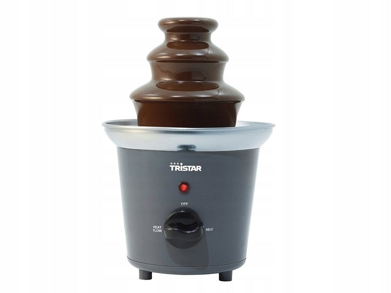 2x Tristar CF-1603 32W Chocolate Fountain with Energy Management, Dominant color silver/gray