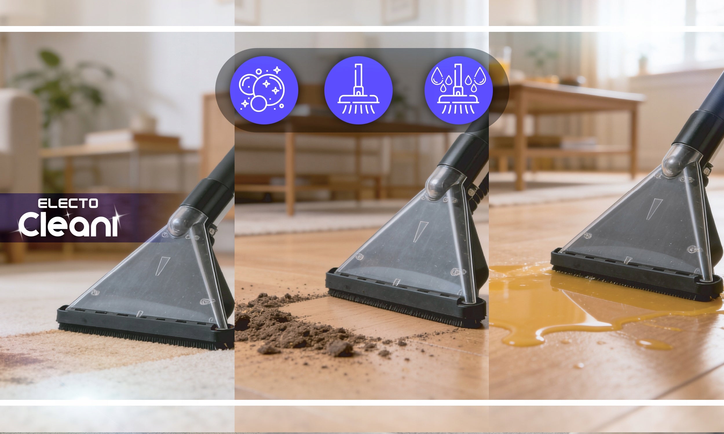 2x Vacuum Cleaner Electo Carpet Expert 2600 W Dominant color black