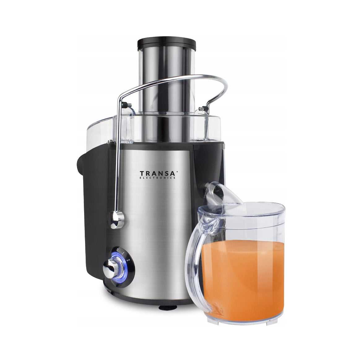 2x Vegetable and Fruit Juicer Transa Electronics Freshjuice Silver 140
