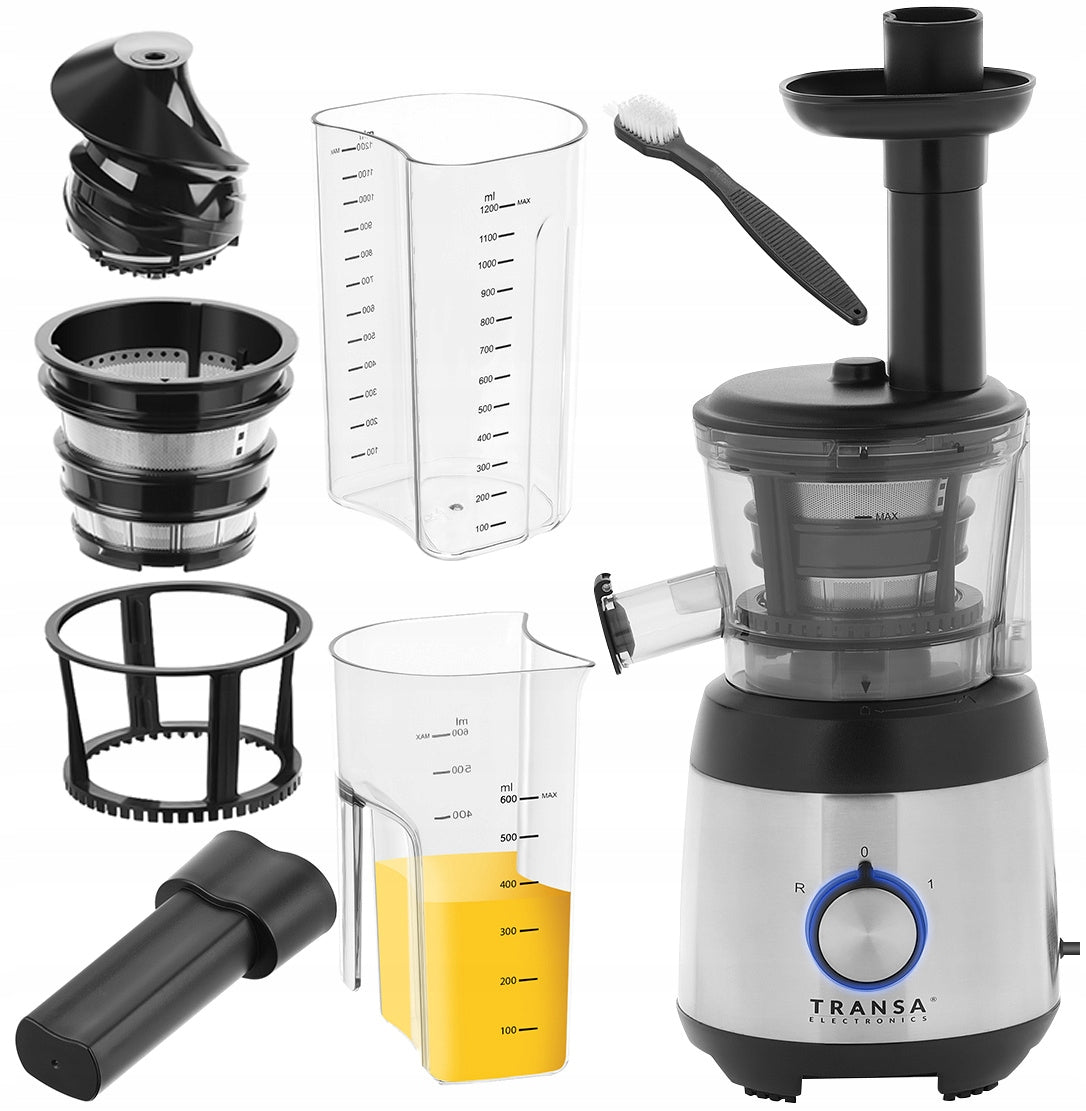 2x Vertical Slow Juicer Transa Electronics Juicewell 400 W Brand Transa Electronics
