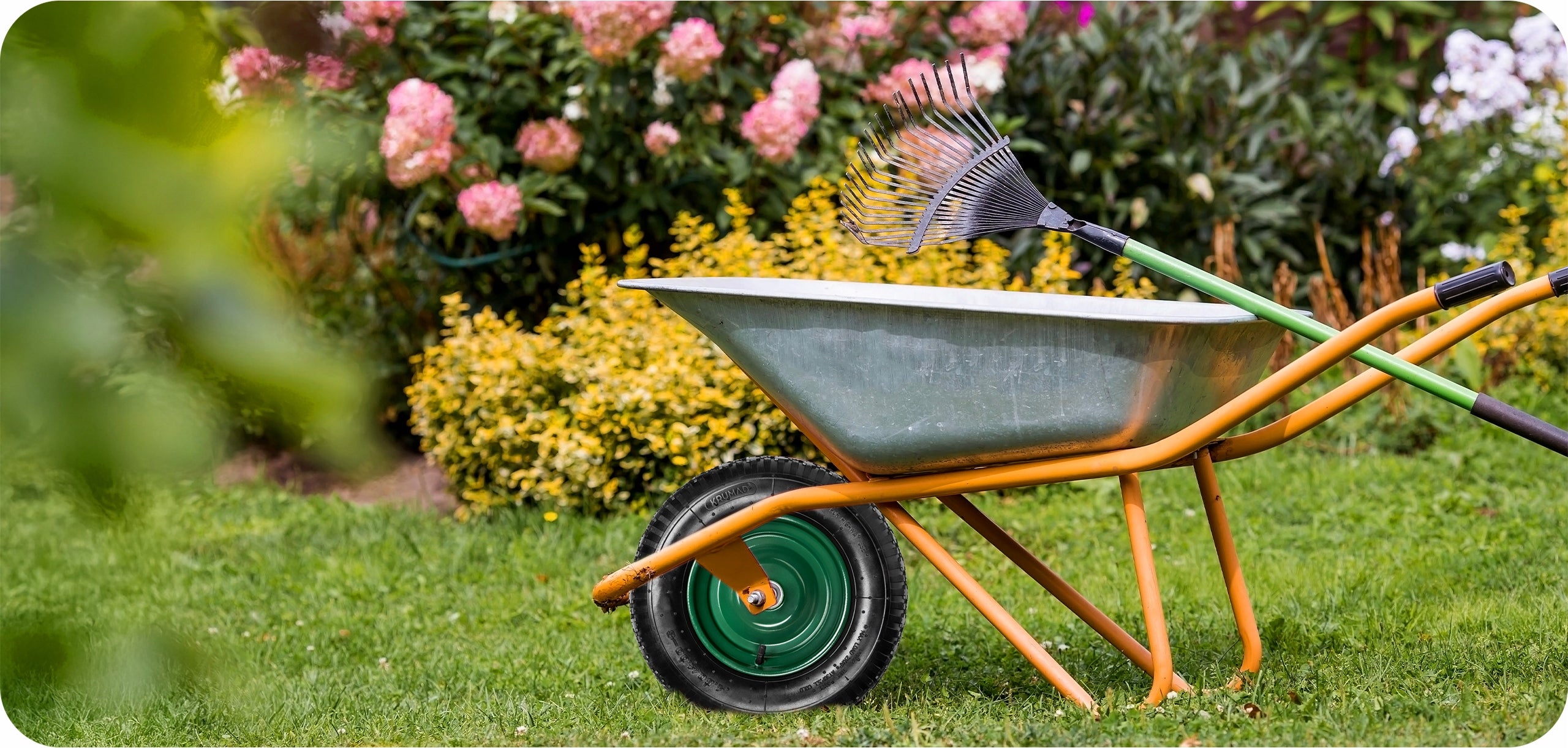 2x WHEEL FOR WHEELBARROW STRONG WITH INNER TUBE PUMPED 4.80/4.00-8 + AXLE Wheels number 1