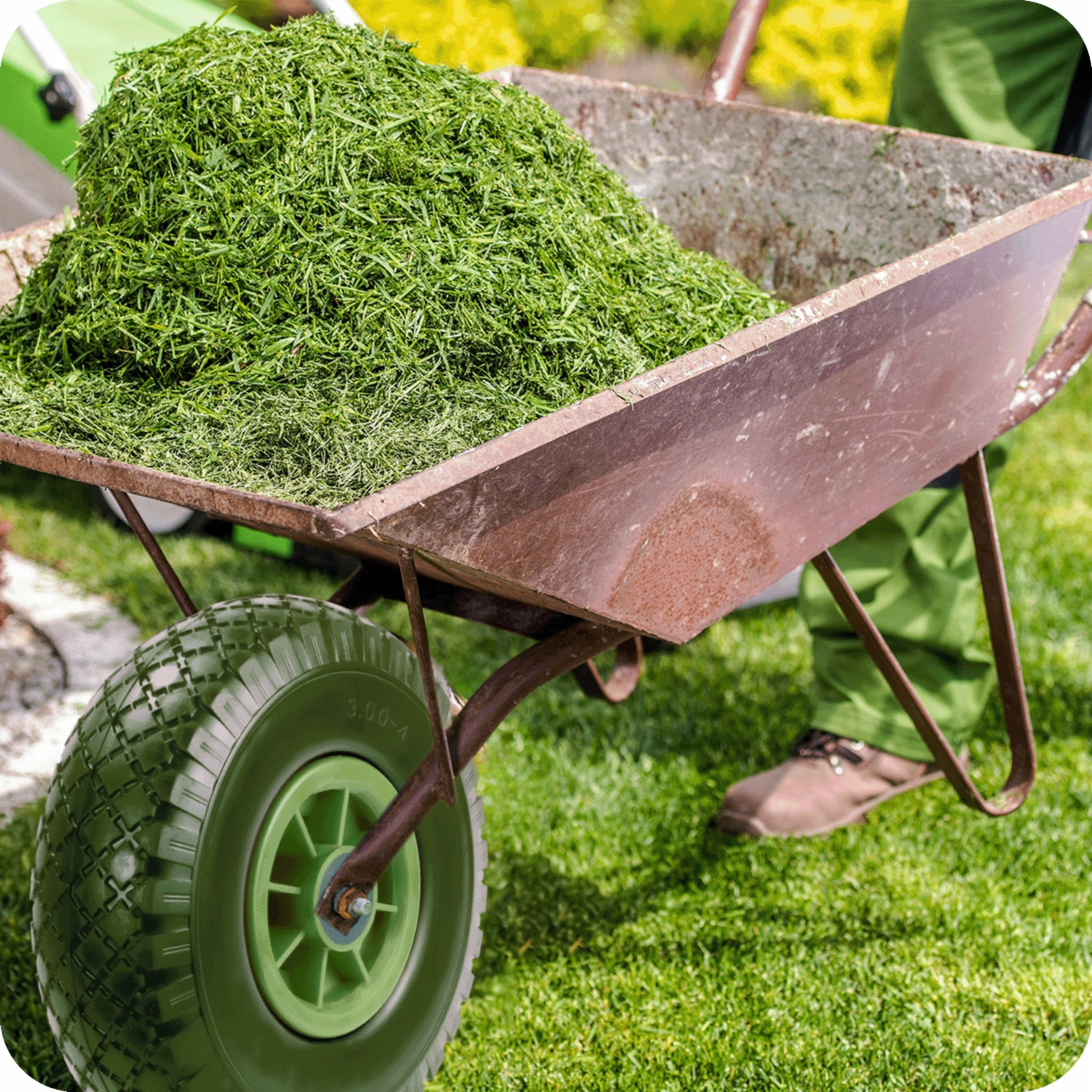 2x WHEELBARROW WHEEL FULL WHEELBARROW GARDEN TROLLEY TUBELESS 3.00-4 STRONG AXLE Kind ring