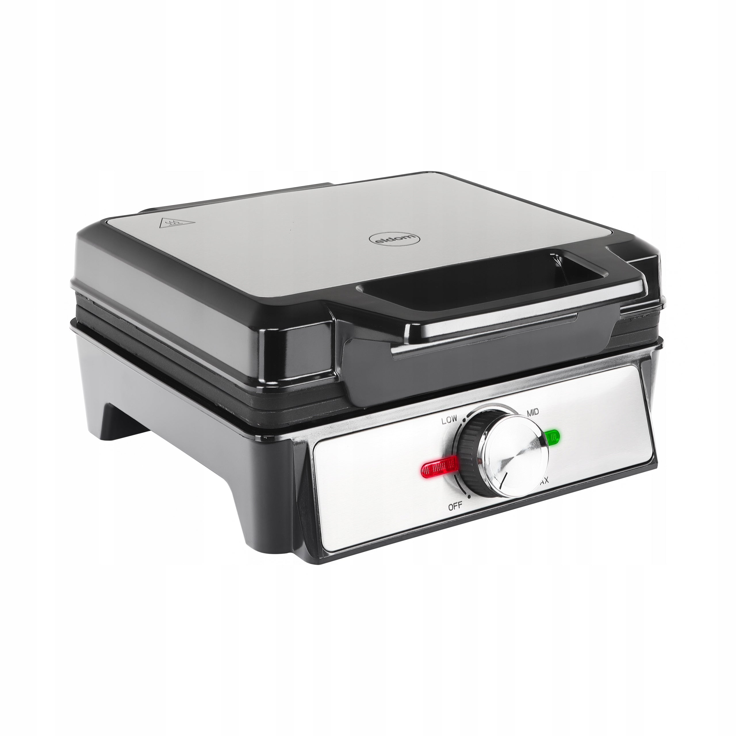 2x Waffle Iron Eldom Wa1600 1600 W Silver Grey Model WA1600