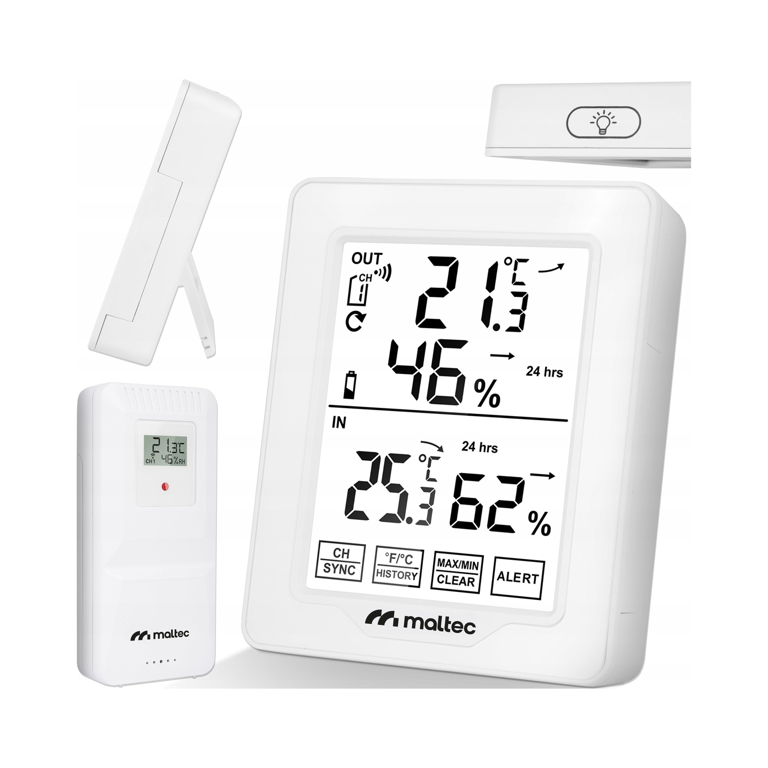 2x Weather Station Maltec Daily600m
