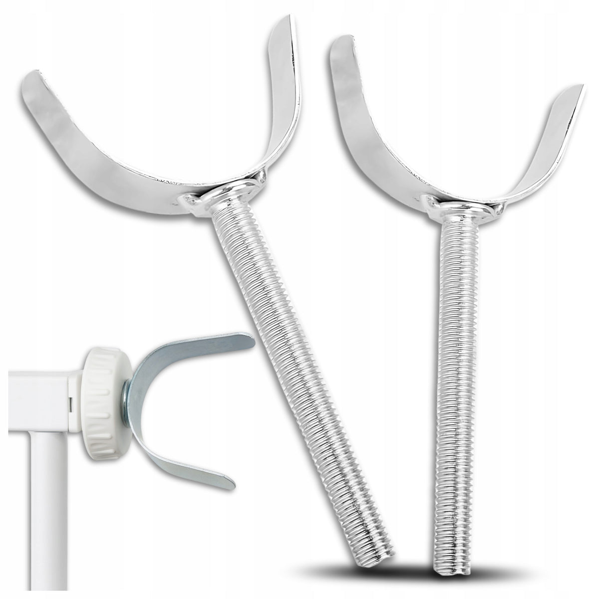 2x holder attachment to the protective barrier – adapter to the post/profile