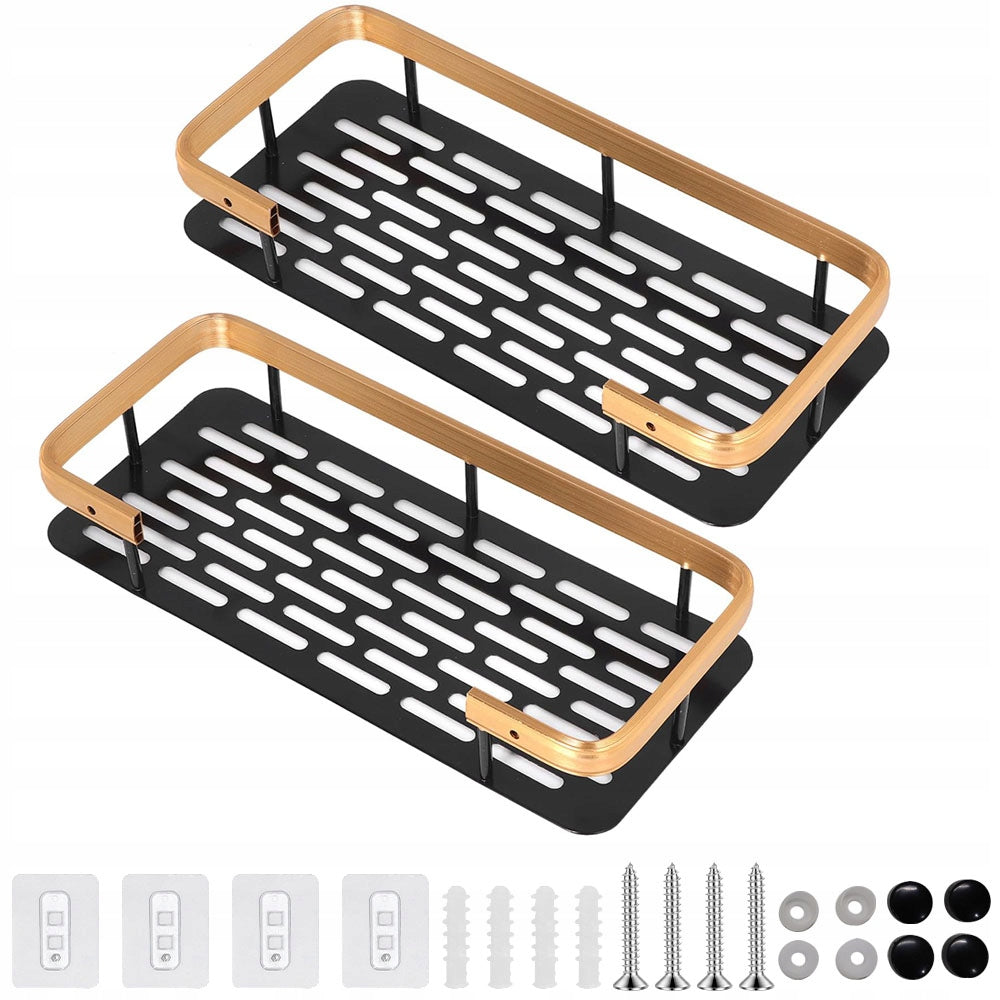 2x shower shelf without drilling – shower shelf, bathroom shelf