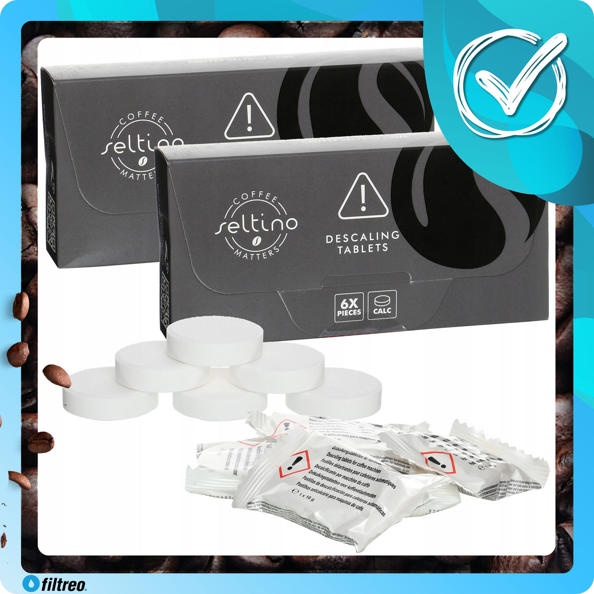 2x universal seltino descaling tablets for espresso machines high quality Brand Seltino