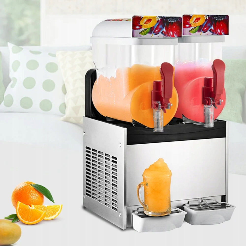 2x15L Frozen Slushie and Smoothie Machine Commercial Frozen Drink Machine Manufacturer code 2GXRJ00