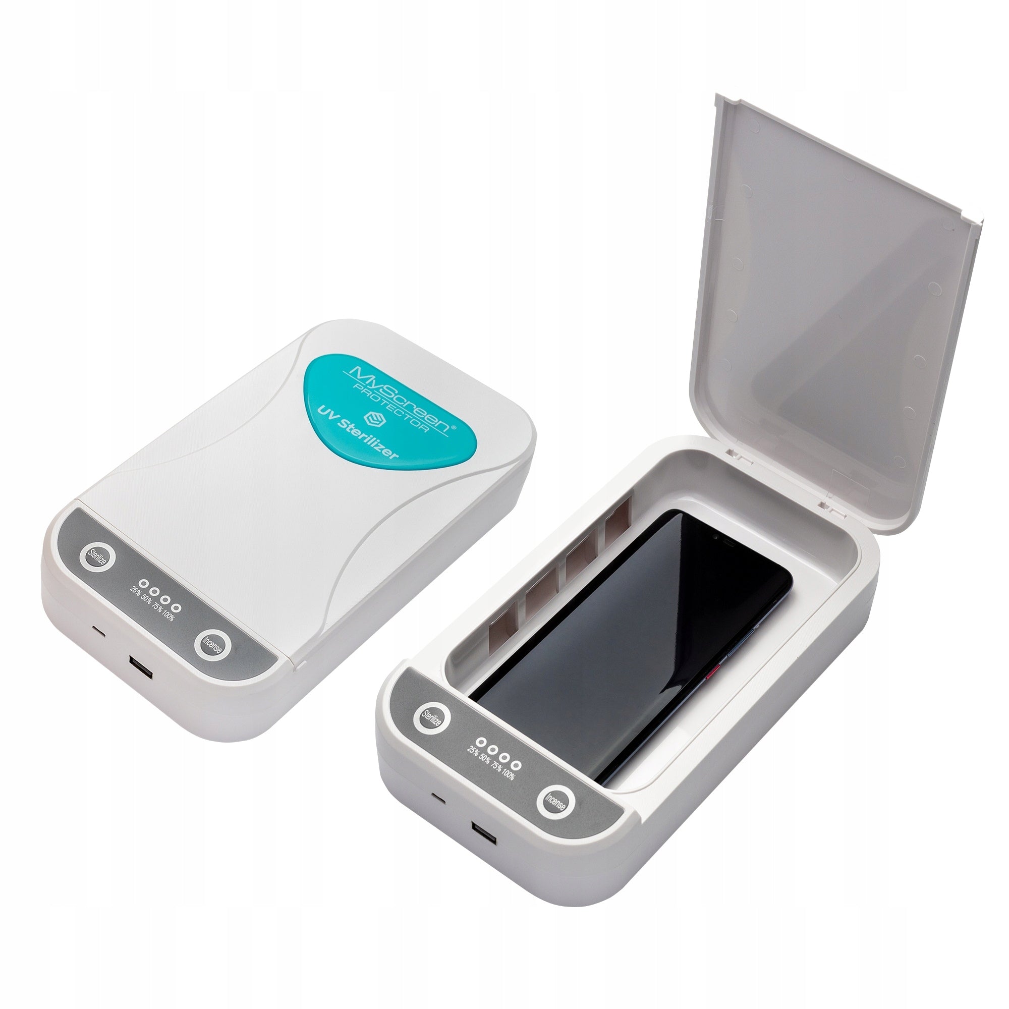 2xUV Sterilizer for Phone with Charging Tool Disinfection Container
