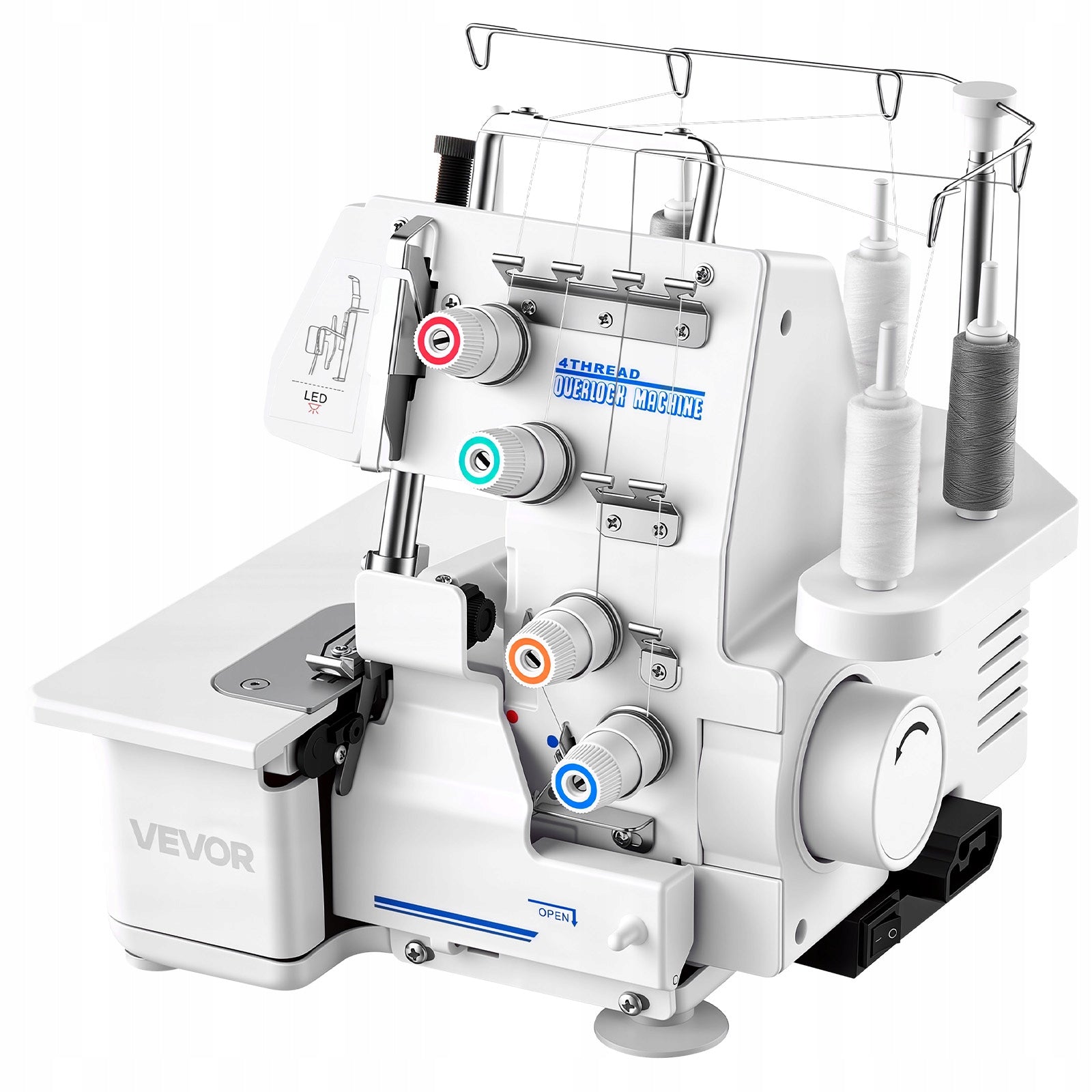3/4 Thread Sewing Machine Fast And Efficient Sewing With LED Lighting