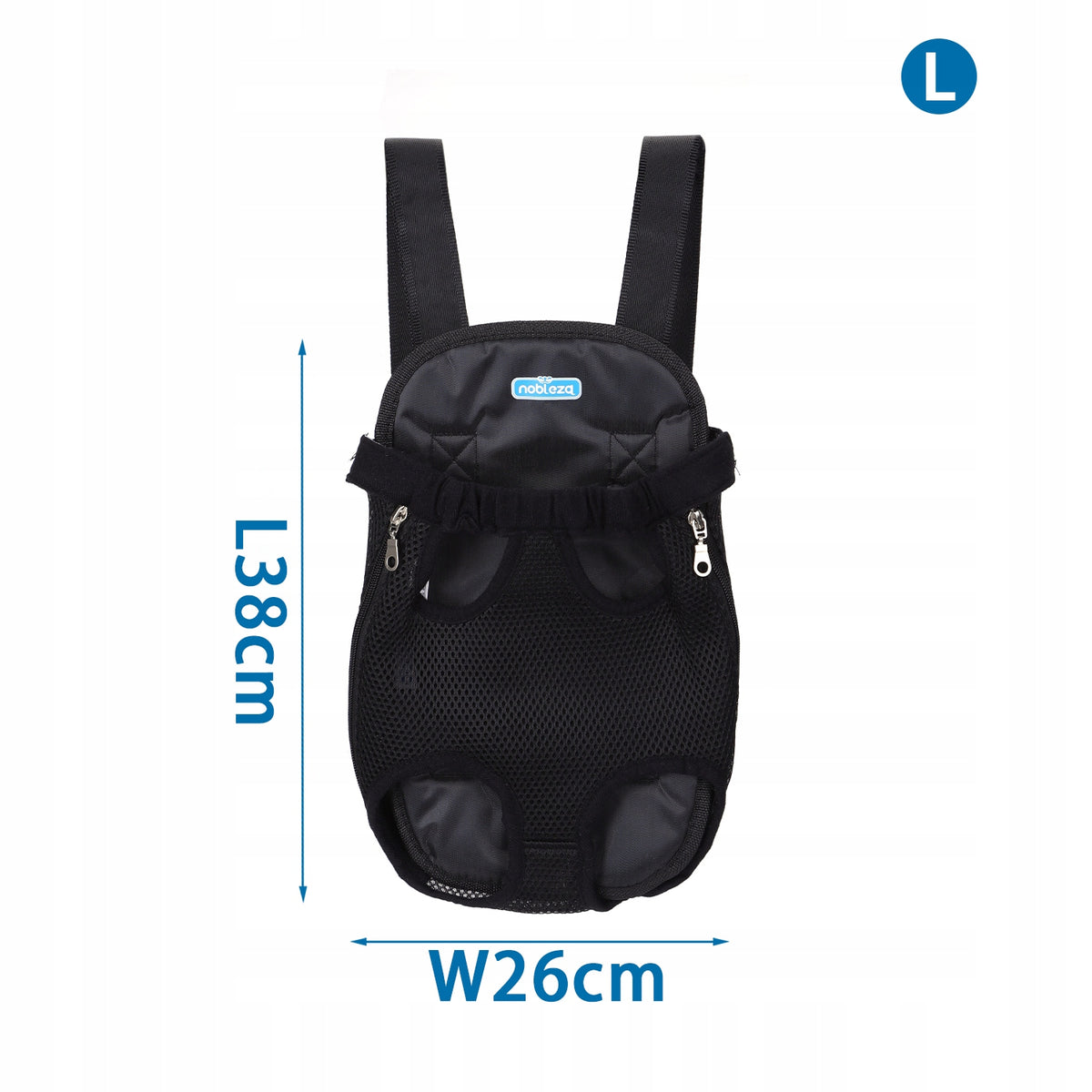 3-6.5kg Backpack transporter carrier for dog or cat r. L light double-sided Manufacturer code 9549575