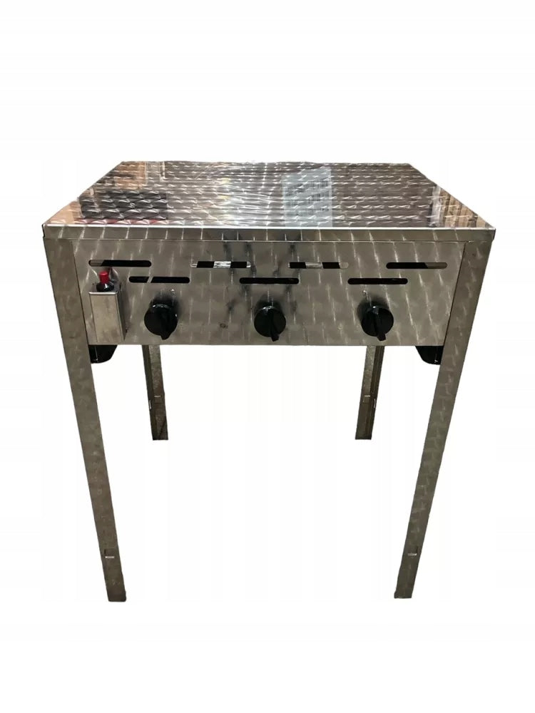 3 Burner Gas Fryer Feet 13.5KW for Twisted Potatoes