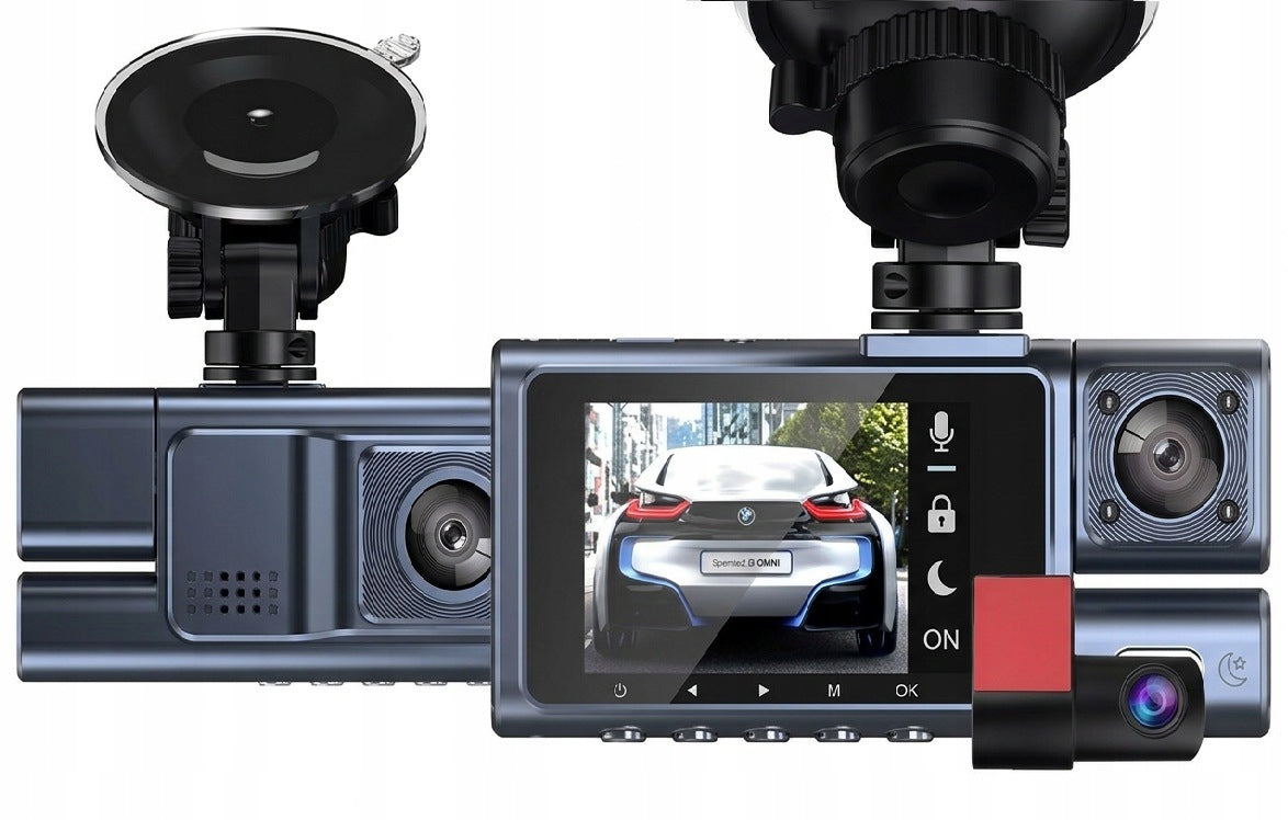3 Channel 4K Car Camera 140° G-Sensor Night Vision App Images