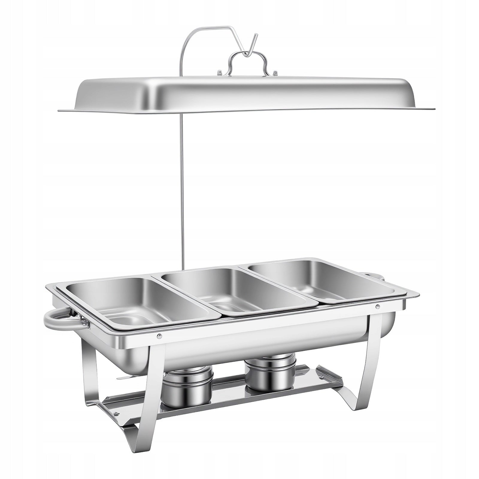 3-GRID 9L STAINLESS STEEL CHAFING DISH BUFFET WARMER