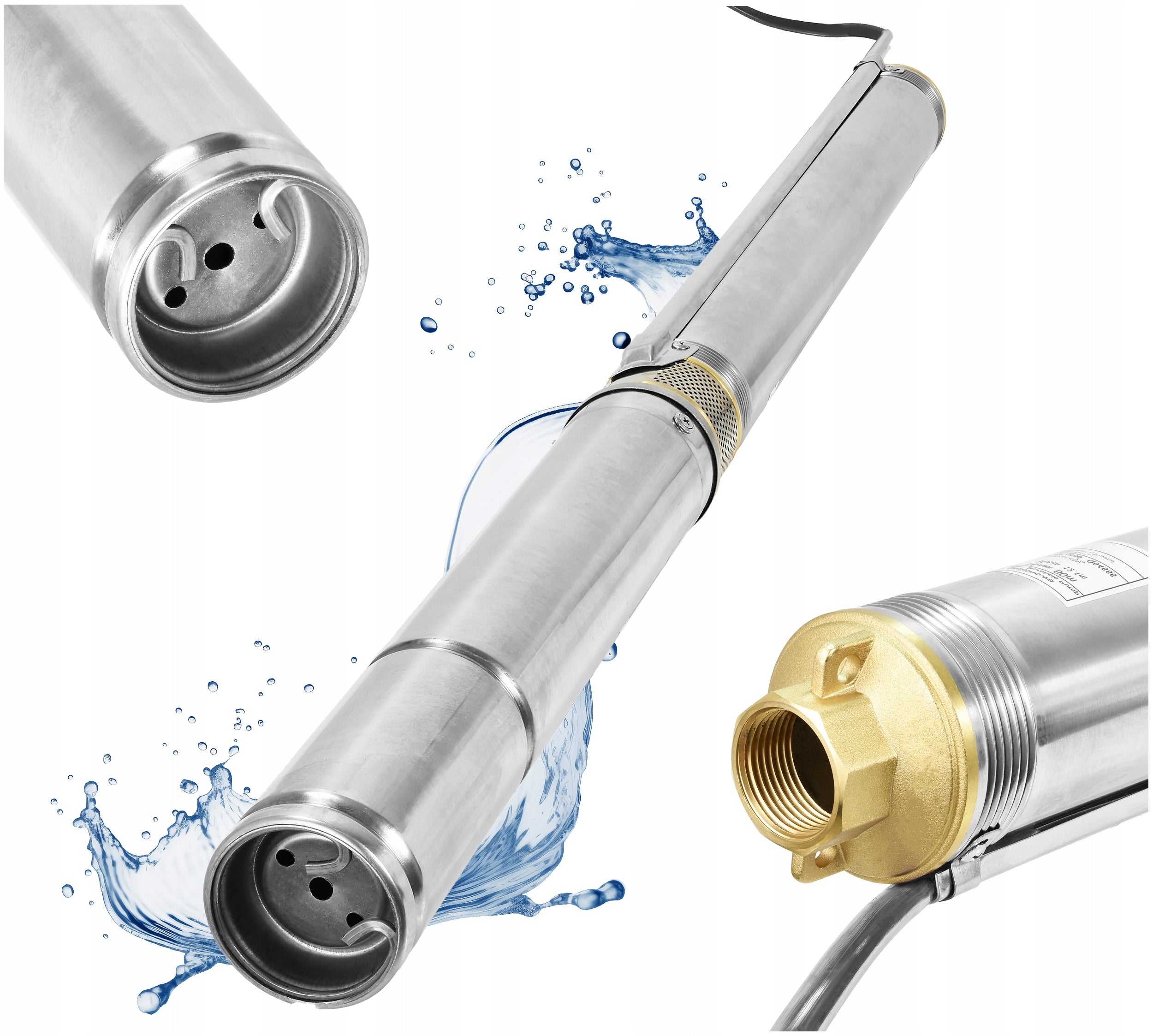 3 INCH SUBMERSIBLE WATER PUMP STRONG FOR WELL ANTI-SAND EFFICIENT CABLE 20M