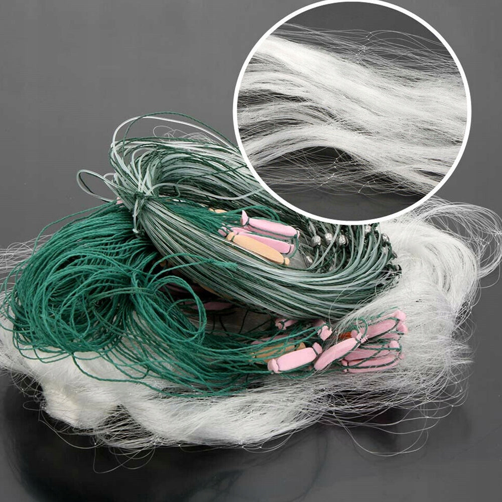 3 LAYERS DURABLE AND TEAR-RESISTANT FISHING NET WITH FLOAT 30M*1.3M Packaging status original