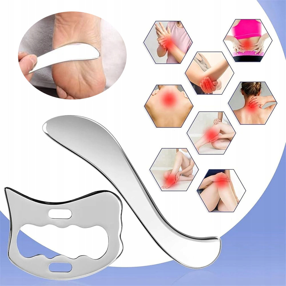 3 PCS GUA SHA STAINLESS STEEL IMPROVING CIRCULATION FOR BODY MASSAGE Medical device no
