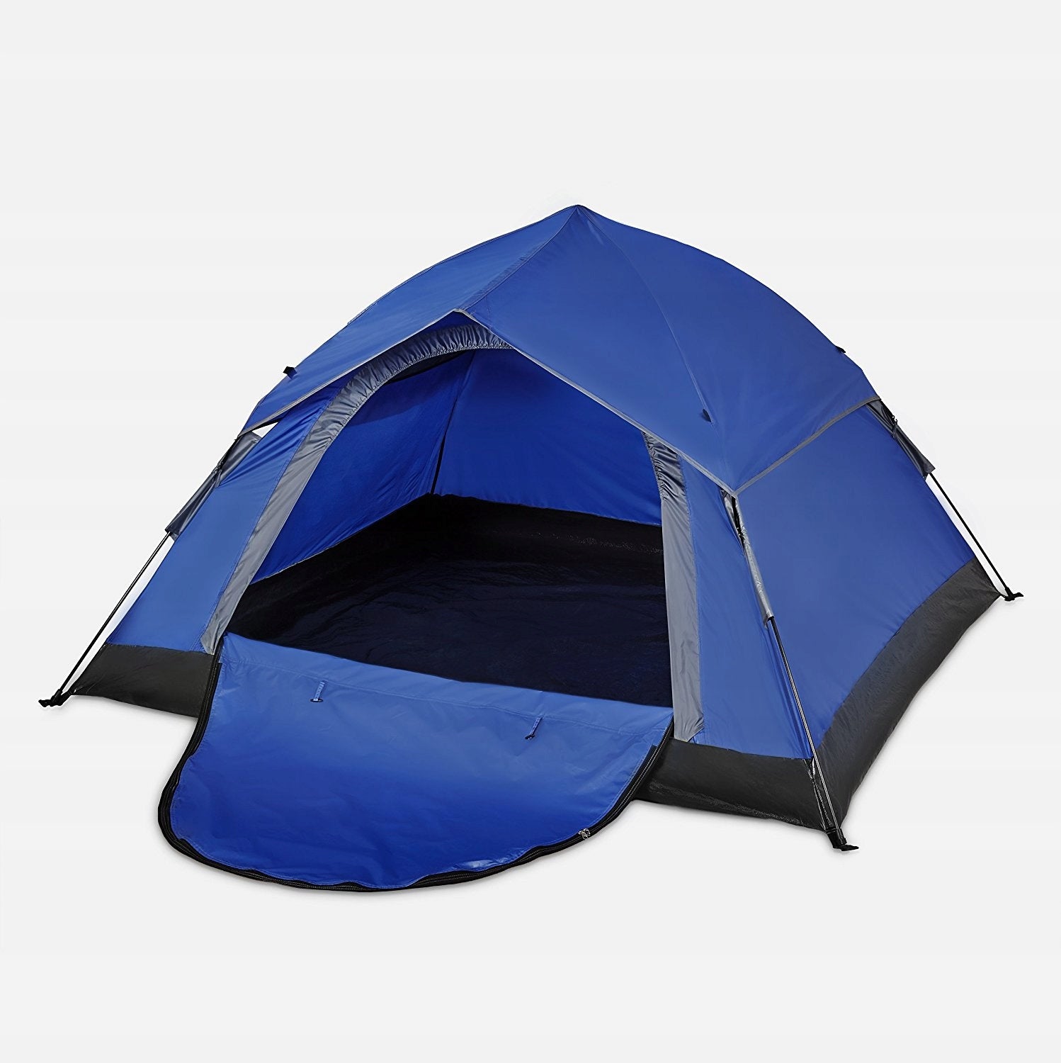 3 Person Camping Tent Pop Up Blue FOLDING IN 10 SECONDS Model Pop Up
