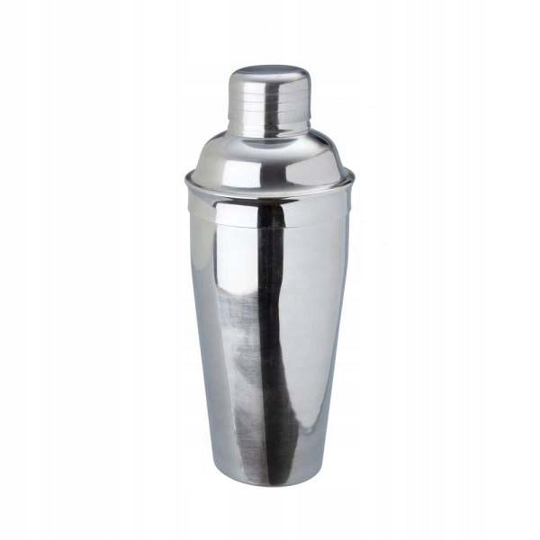 3-Piece Bartending Shaker with Strainer 750 ml for Drinks, Metal Shaker