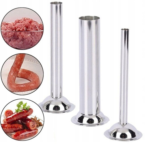 3 Pieces Sausage Stuffer Tubes Funnel Filling Funnels for