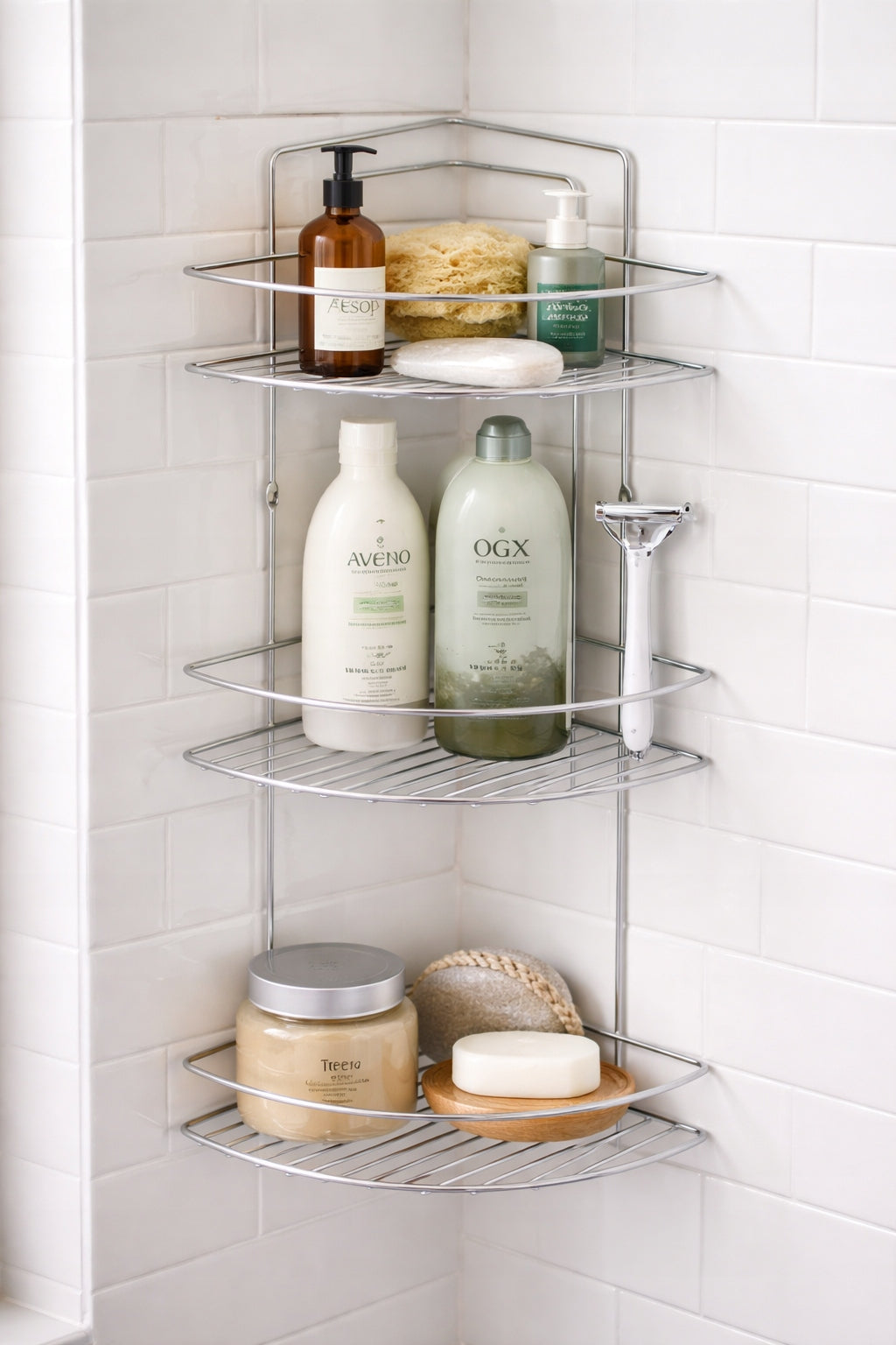 3 Pozim Corner Bathroom Shelf Furniture height 61 cm