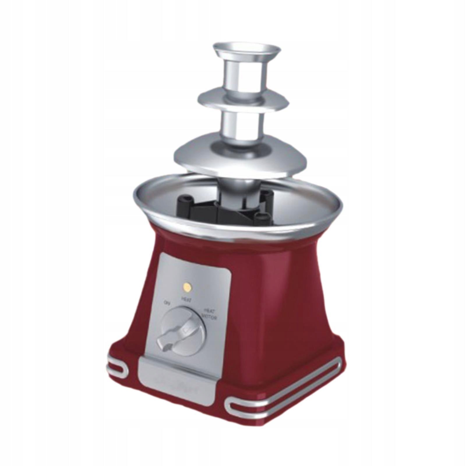 3 Tier Electric Chocolate Fondue Chocolate Fountain Machine 9 inch Tall for Packaging status original