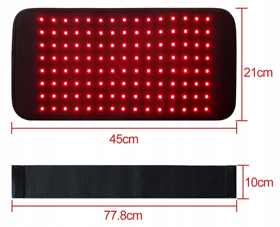 3-in-1 LED Belt Red Light Therapy 660–850nm Back Shoulder Mat. Packaging status original