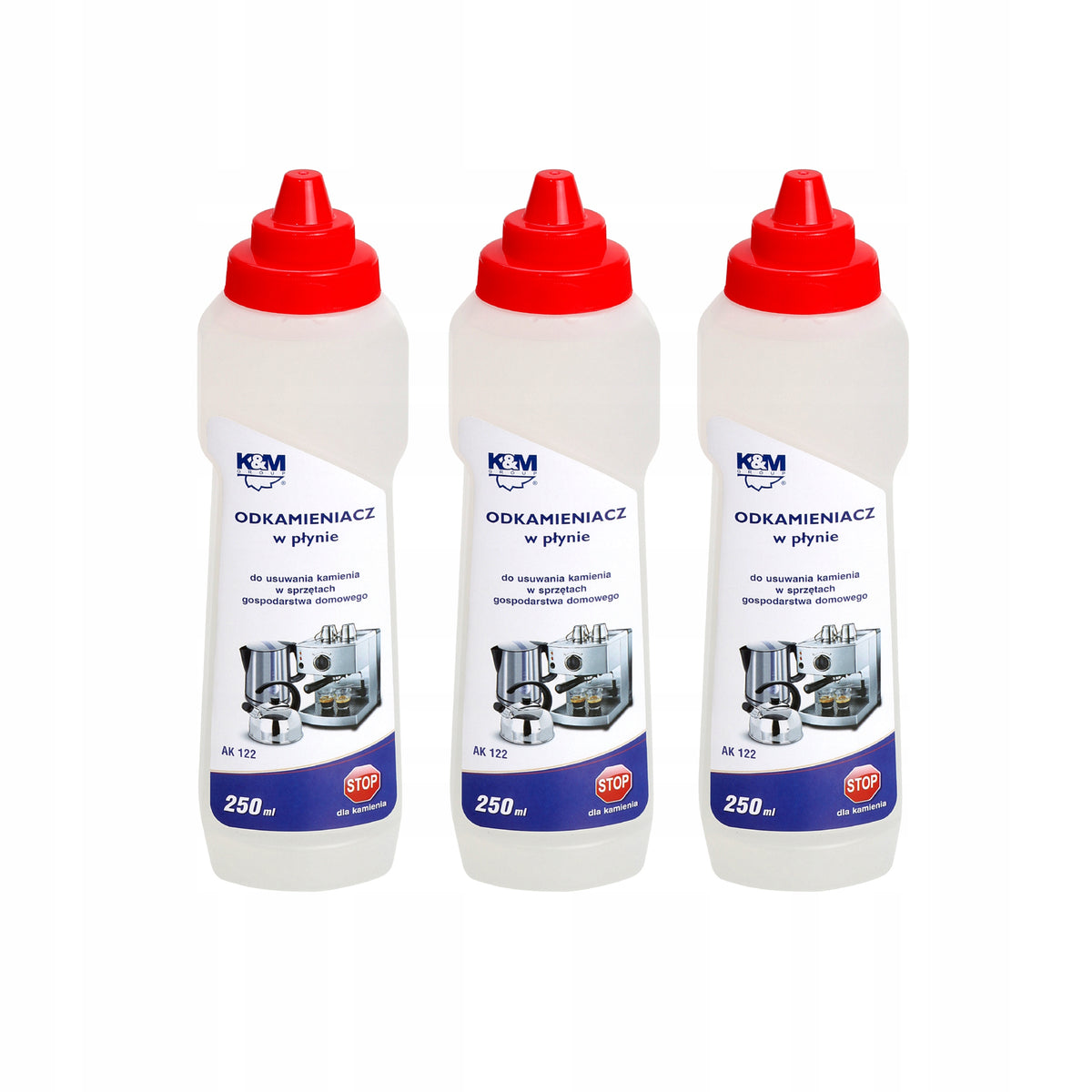 3 x Descaler for kettle maker universal iron 250ml AK 122 Packaging status original