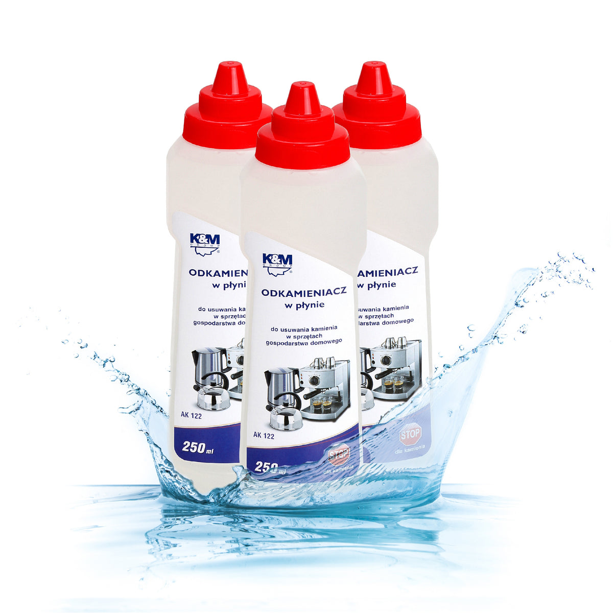 3 x Descaler for kettle maker universal iron 250ml AK 122