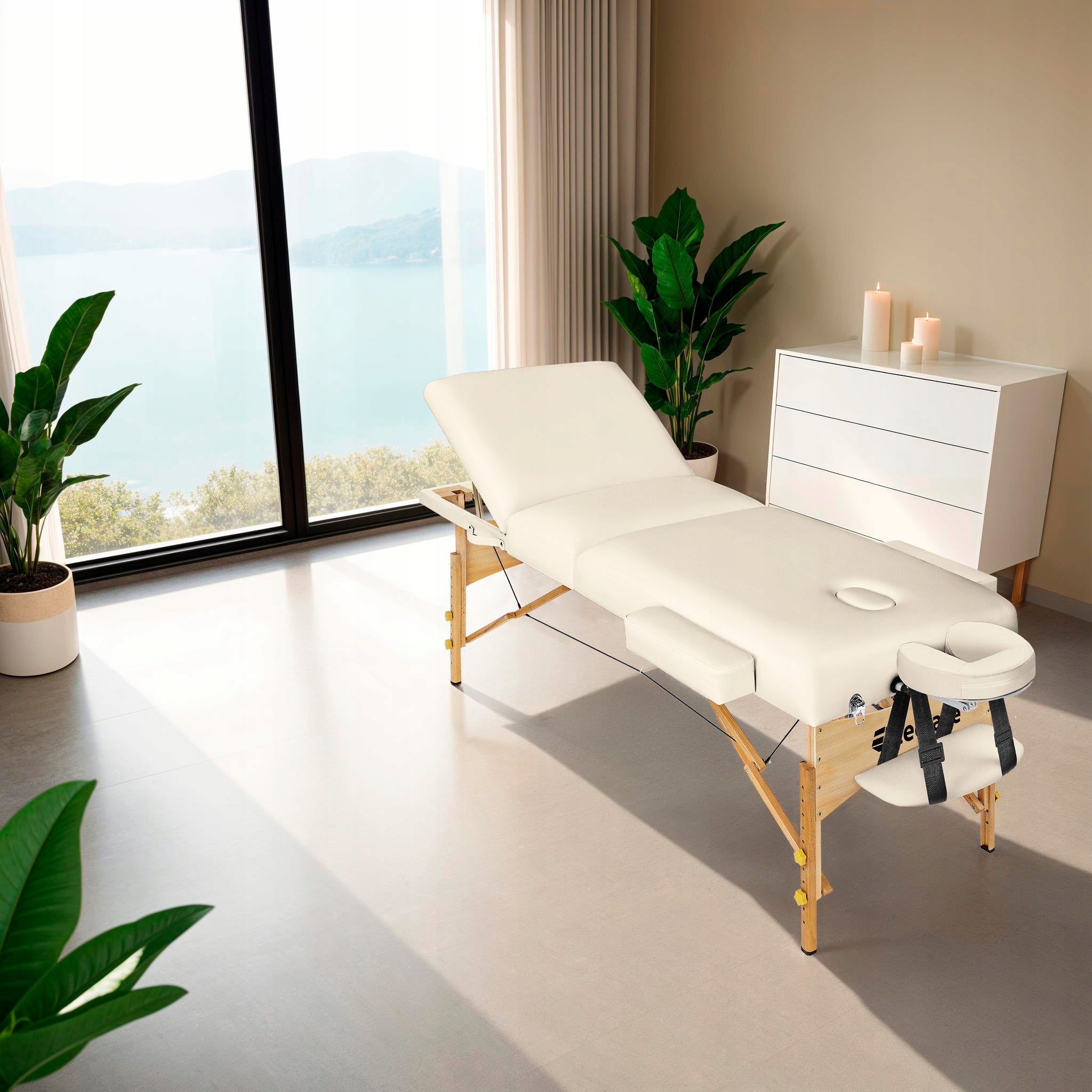 3-zone massage table -set with padding 10 cm Manufacturer code 400187