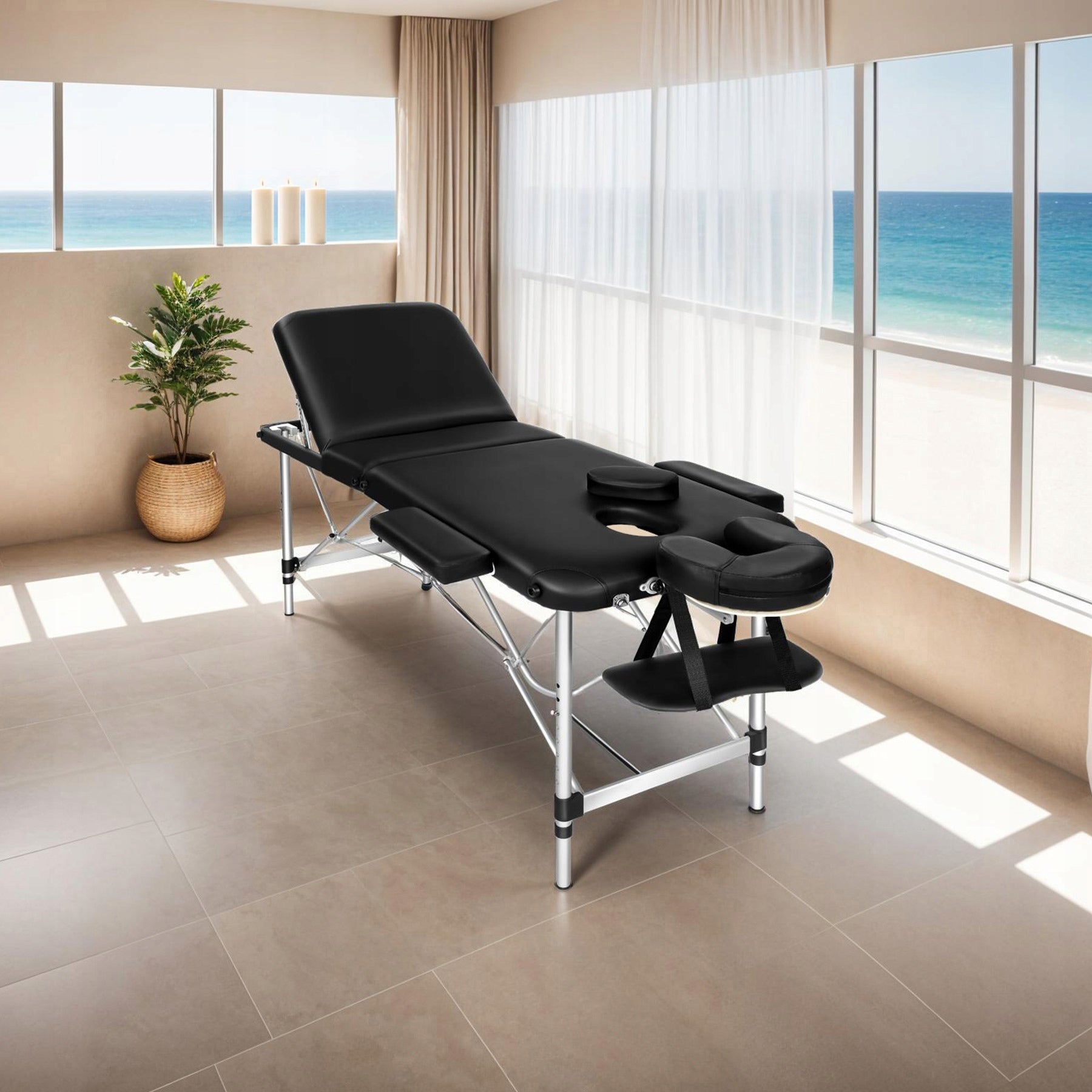 3-zone massage table with 5 cm padding and aluminum frame EAN (GTIN) 4061173230737