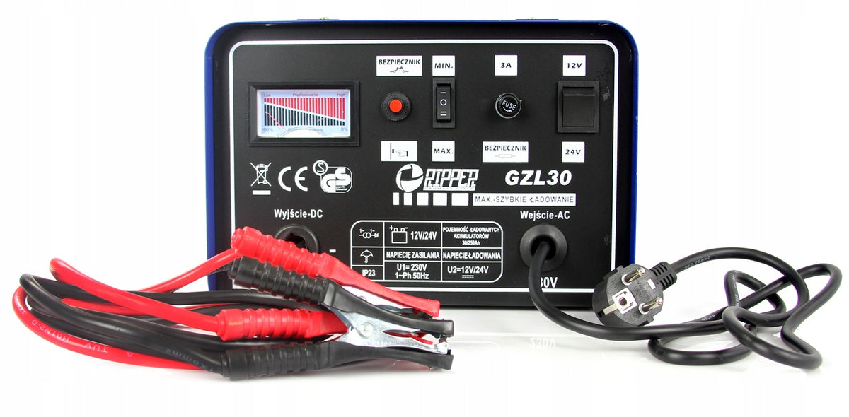 30-250 Ah FAST CHARGING RECTIFIER FOR CAR ACCUMULATIVES Model GZL-30