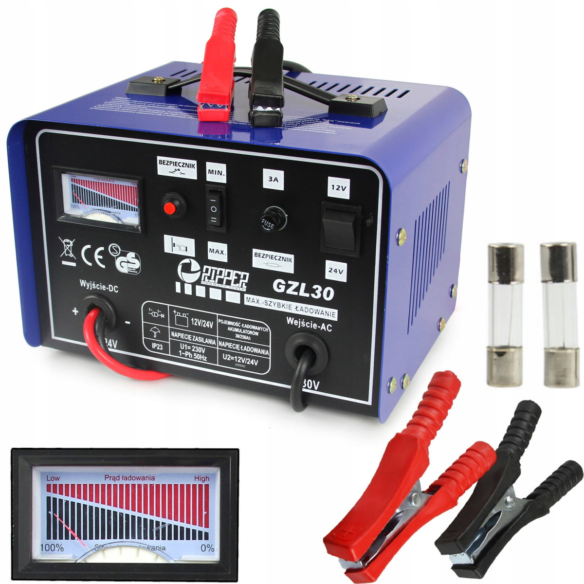 30-250 Ah FAST CHARGING RECTIFIER FOR CAR ACCUMULATIVES